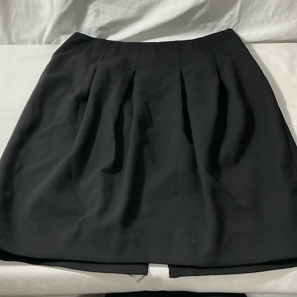 Magaschoni Black Pleated Mini Skirt